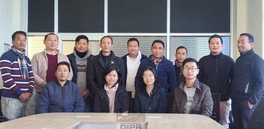 Participants during the The five day online training on smartphone film making for film makers and content creators of Nagaland. (DIPR Photo)